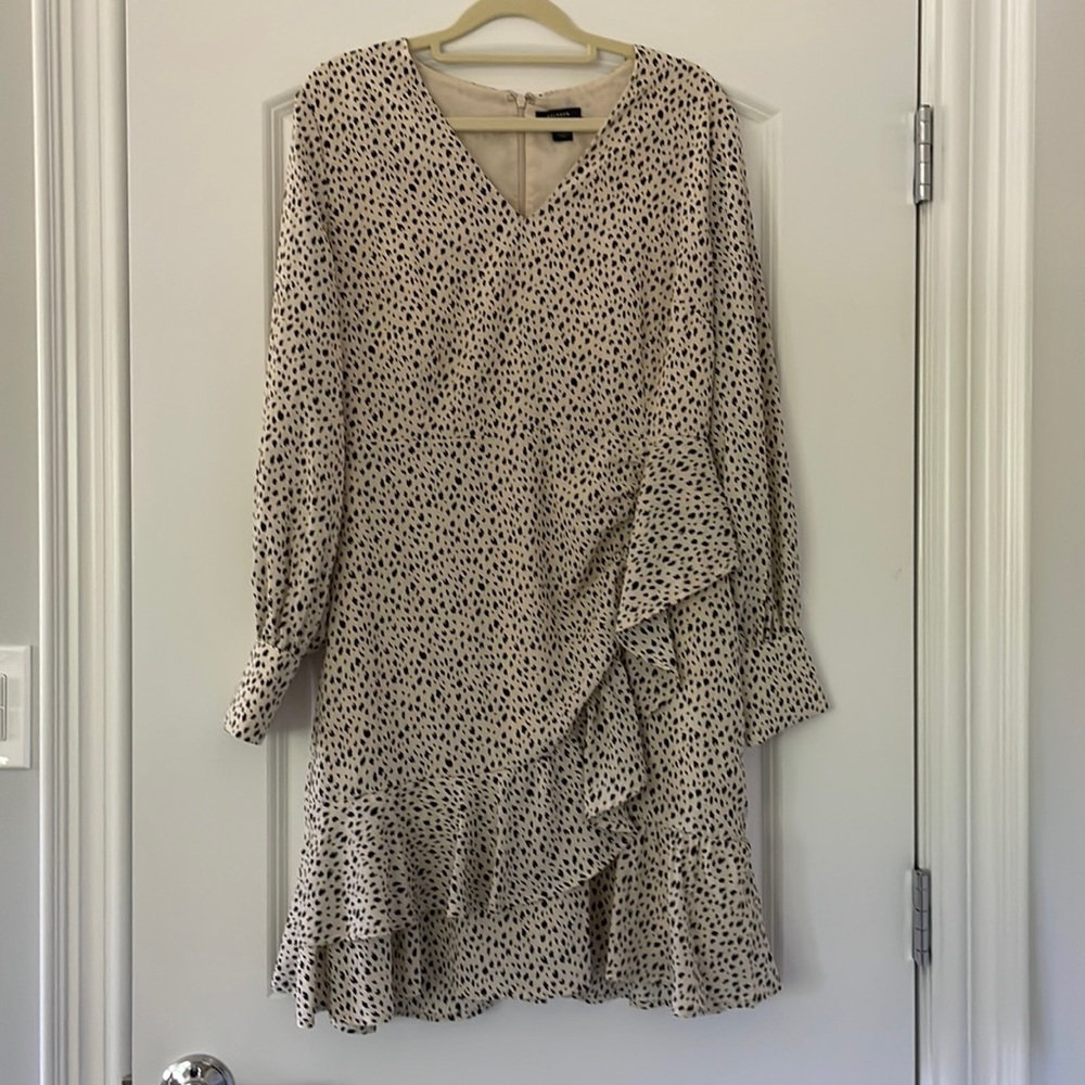Halogen Beige Black Dress Size S